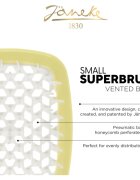 Janeke The Original SuperBrush Small perie plata mica pentru păr Yellow 1 buc