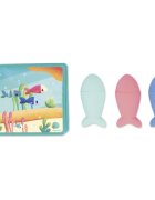 Janod Bath Book Party under the sea carte cu imagini pentru cadă 10m+ 1 buc