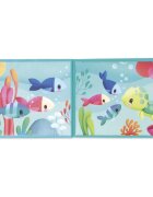 Janod Bath Book Party under the sea carte cu imagini pentru cadă 10m+ 1 buc