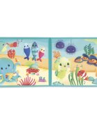 Janod Bath Book Party under the sea carte cu imagini pentru cadă 10m+ 1 buc