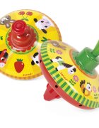 Janod Farm Spinning Top jucărie muzicală 2y+ 1 buc