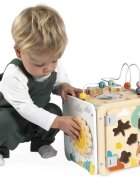 Janod Pure Activity Cube jucărie cu activități 18m+ 1 buc