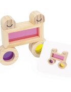 Janod Sensory Game Translucent Blocks jucărie cu activități 12m+ 12 buc