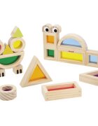 Janod Sensory Game Translucent Blocks jucărie cu activități 12m+ 12 buc
