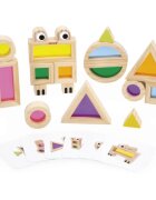 Janod Sensory Game Translucent Blocks jucărie cu activități 12m+ 12 buc