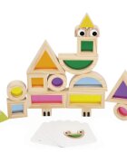 Janod Sensory Game Translucent Blocks jucărie cu activități 12m+ 12 buc