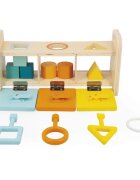 Janod Shape Sorter Box with Keys jucărie interactivă cu piese care se pot insera 18m+ 1 buc