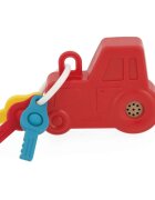 Janod Sound and Light Tractor Keychain jucărie cu activități din lemn 18m+ 1 buc