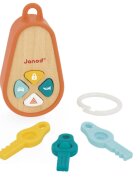 Janod Sounding Keychain jucărie cu activități din lemn 18m+ 1 buc