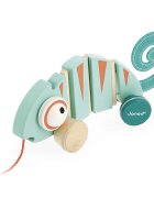 Janod Tropik Pull-Along Chameleon jucărie de tras 12m+ 1 buc