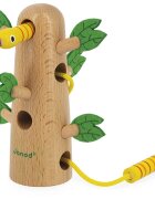 Janod Tropik Tropical Lace-Up Tree jucărie cu activități 18m+ 1 buc