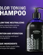 Joanna Silver Boost Complex sampon violet neutralizeaza tonurile de galben 500 g