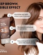 Joanna Ultra Color Brown Shades 3 Minutes Masca de par pentru nuante de par castaniu 100 g