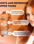 Joanna Ultra Color Cooper Shades 3 Minutes Masca de par pentru nuante de par roscat 100 g