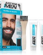 Just for Men Men Moustache & Beard vopsea pentru barbă pentru acoperirea firelor albe culoare M-55 Black 1 buc