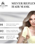 Kallos Coloring Hair Mask Silver Reflex Masca de par neutralizeaza tonurile de galben 275 ml