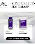 Kallos Coloring Hair Mask Silver Reflex Masca de par neutralizeaza tonurile de galben 275 ml