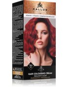 Kallos Glow Lasting Cream Colour Culoare permanenta pentru par culoare Rubin Red 60 ml