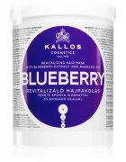 Kallos KJMN Professional Blueberry masca revitalizanta pentru par uscat deteriorat si tratat chimic 1000 ml