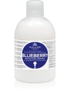 Kallos KJMN Professional Blueberry șampon regenerator pentru par uscat deteriorat si tratat chimic 1000 ml