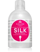 Kallos KJMN Professional Silk sampon matasos pentru par uscat si sensibil 1000 ml