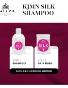 Kallos KJMN Professional Silk sampon matasos pentru par uscat si sensibil 1000 ml