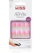 KISS Acrylic French Color unghii artificiale Squared 28 buc