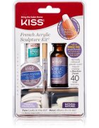 KISS French Acrylic Sculpture Kit set pentru manichiura frantuzeasca 40 buc