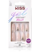 KISS Gel Fantasy Jelly unghii artificiale Jelly Juice 28 buc