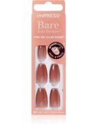 KISS imPRESS Bare but Better unghii artificiale autoadeziv Flare 30 buc