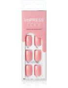 KISS imPRESS Color Short unghii artificiale Pretty Pink 30 buc