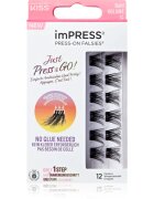KISS imPRESS Just Press & GO ! pachet cu gene fără noduri autoadezive Bold Volume C 12 buc
