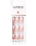 KISS imPRESS Medium unghii artificiale autoadeziv Awestruck 30 buc