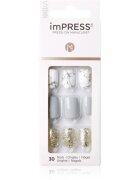 KISS imPRESS Short unghii artificiale autoadeziv Knock Out 30 buc