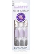 KISS imPRESS The No Glue Mani Medium unghii artificiale autoadeziv Climb Up 30 buc