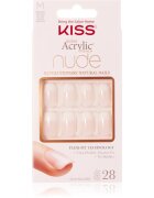KISS Nude Nails Cashmere unghii artificiale mediu 28 buc