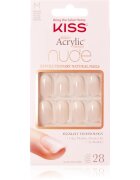 KISS Nude Nails Graceful unghii artificiale mediu 28 buc