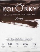 Kolorky Deluxe Velvet Pants Night Sleepy scutece de unică folosință tip chiloțel pentru noapte L 8-13 kg 19 buc