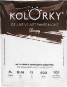 Kolorky Deluxe Velvet Pants Night Sleepy scutece de unică folosință tip chiloțel pentru noapte XL 12-16 kg 17 buc