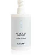 Kolorky Face & Body Cleanser Gel de curatare delicat pentru fata si corp Floral Powder 390 ml