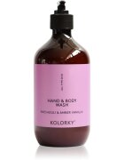 Kolorky Hand & Body Wash gel de curățare pentru maini si corp Patchouli &Amber Vanilla 490 ml