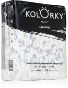 Kolorky Night Unicorn scutece ECO de unică folosință pentru ingrijire de noapte si protectie marimea XL 12-16 Kg 17 buc