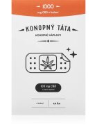 Konopný táta Patches 1000 mg CBD plasture termic cu CBD 10 buc