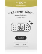 Konopný táta Patches 600 mg CBD plasture termic cu CBD 30 buc