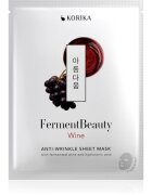 KORIKA FermentBeauty Anti-wrinkle Face Sheet Mask with Fermented Wine and Hyaluronic Acid mască facială de pânză cu efect anti-rid cu vin fermentat ș
