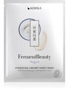 KORIKA FermentBeauty Hydrating Face Sheet Mask with Fermented Yogurt and Hyaluronic Acid mască facială de pânză cu efect hidratant cu iaurt fermentat
