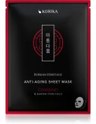 KORIKA Korean Heritage Red Ginseng & Adenosine Anti-aging Sheet Mask mască facială de pânză cu efect anti-rid 25 g