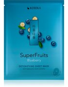 KORIKA SuperFruits Blueberry - Detoxifying Sheet Mask mască compresă hidratantă Blueberry 25 g