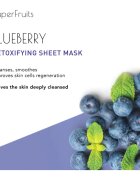 KORIKA SuperFruits Blueberry - Detoxifying Sheet Mask mască compresă hidratantă Blueberry 25 g
