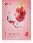 KORIKA SuperFruits Dragon Fruit - Set of 5 Calming Face Sheet Masks set de măști de față la un preț mai avantajos cu efect calmant Dragon fruit